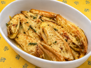 Belgian Endives with Gruyere Cheese