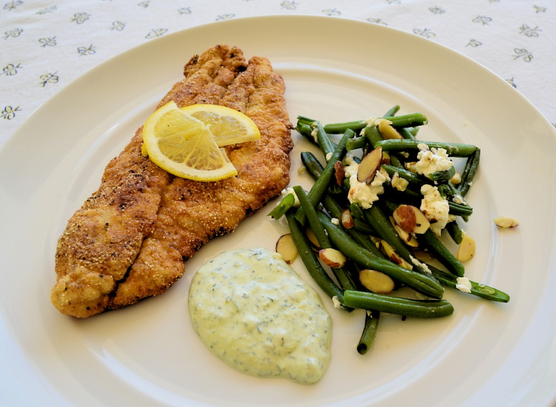 Country fried Catfish with Creamy Jalapeno Cilantro Sauce Recipe