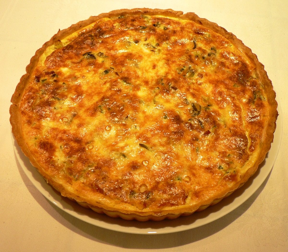 Leek and Mushroom Quiche Recipe