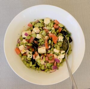 Lima (Fava) Bean Salad with Feta Cheese Recipe