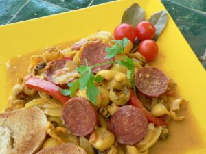 Squids (Calamares) with Chorizos Recipe Recipe