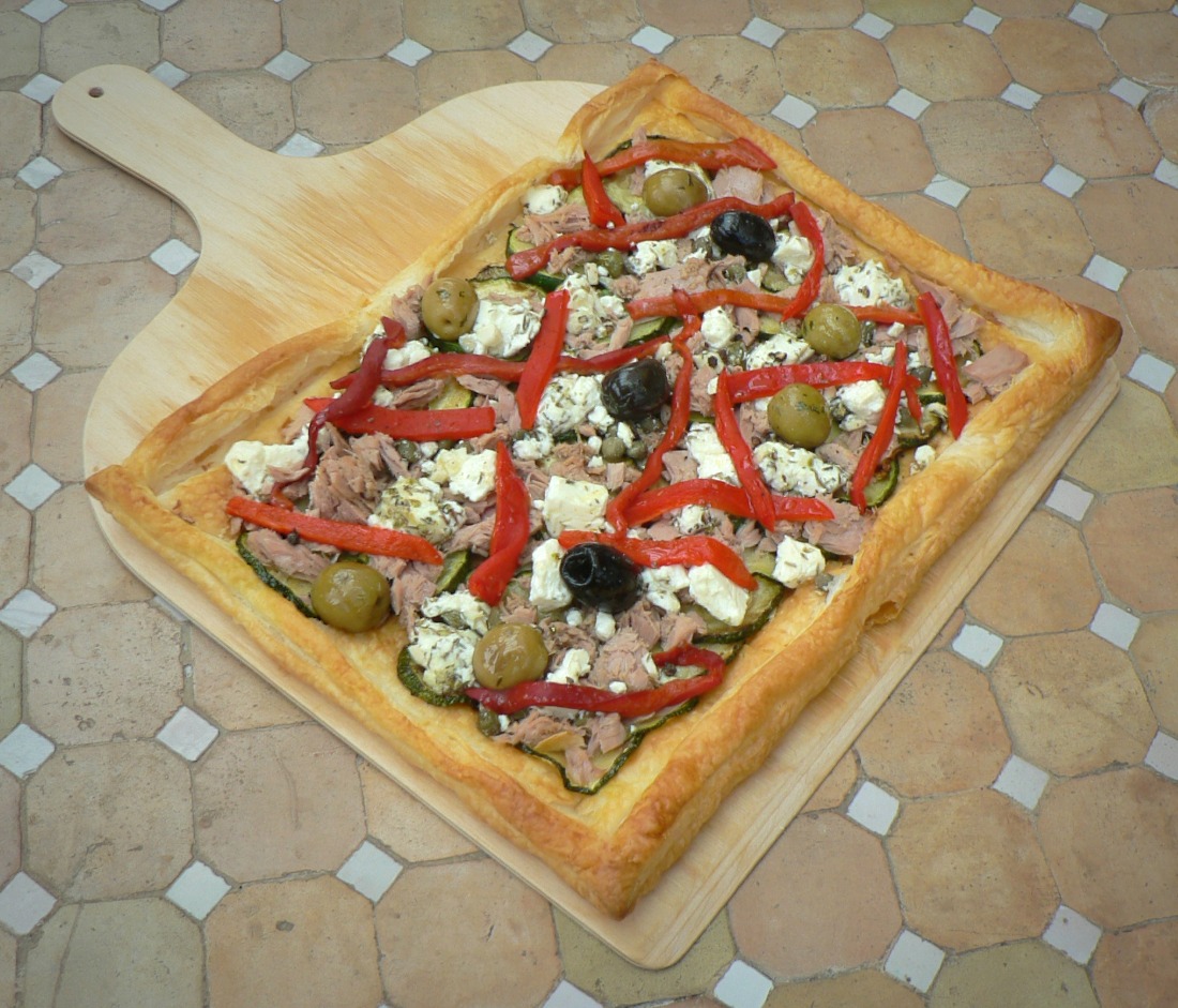 Tuna, Red Pepper and Zucchini Tart Recipe