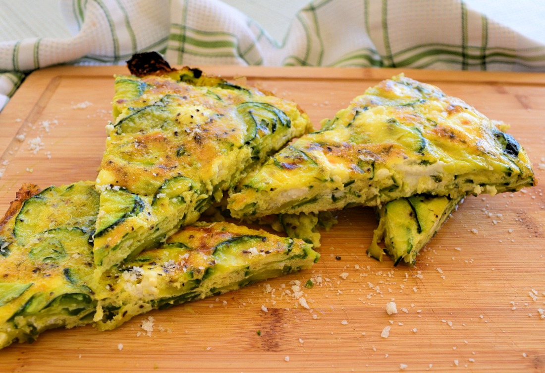 Zucchini Frittata with Goat Cheese Recipe