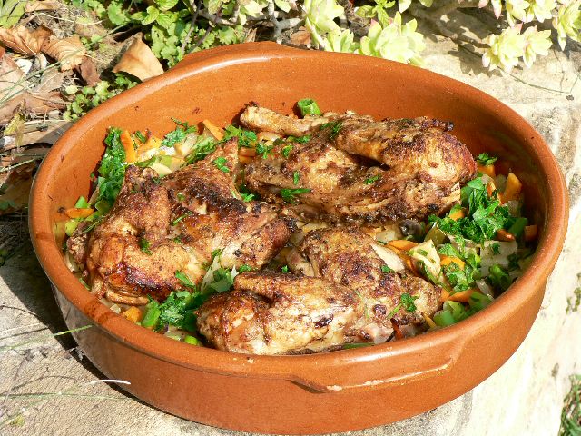 Rock Cornish Game Hens in Escabeche