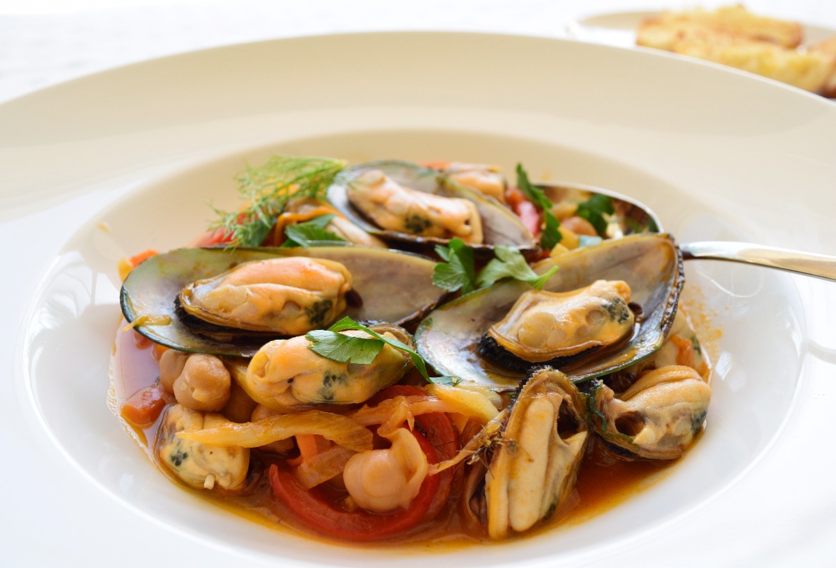 Mussels with Fennel, Peppers and Spanish Paprika Recipe