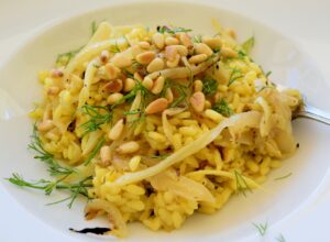 Risotto with Roasted Fennel and Pine Nuts Recipe