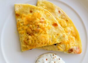 Turkey Quesadilla with Cilantro Lime Sauce Recipe