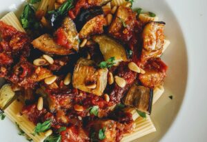 Rigatoni with Roasted Eggplant Recipe