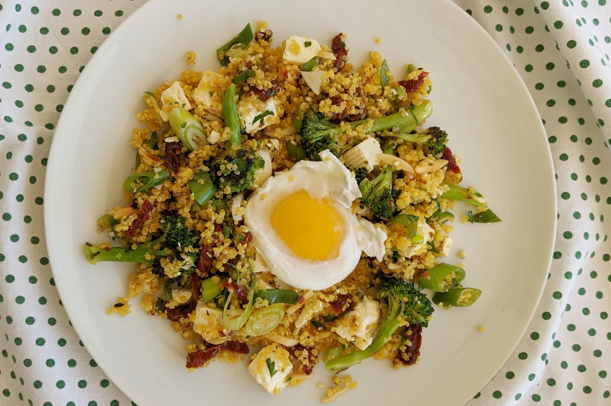 Roasted Broccoli Quinoa Salad