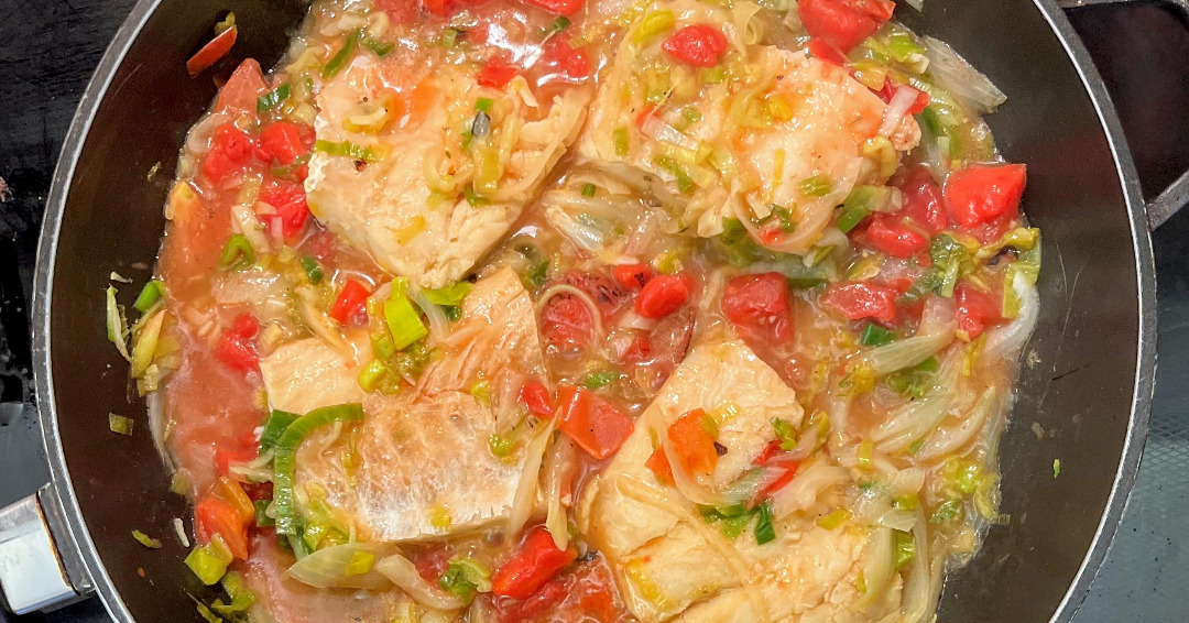 Salt Cod with Leeks Recipe