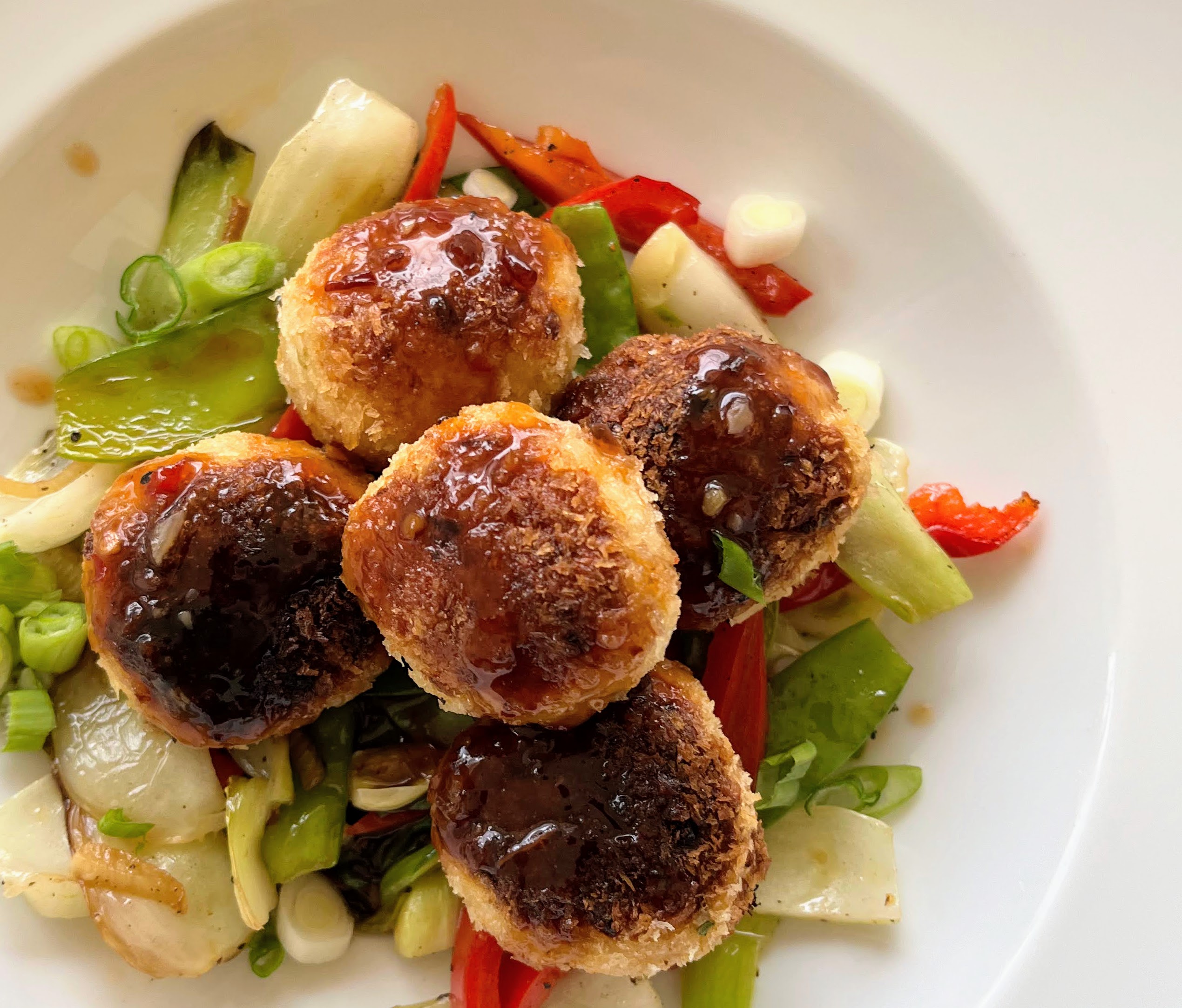Hunan Meatballs with Sweet and Spicy Sauce