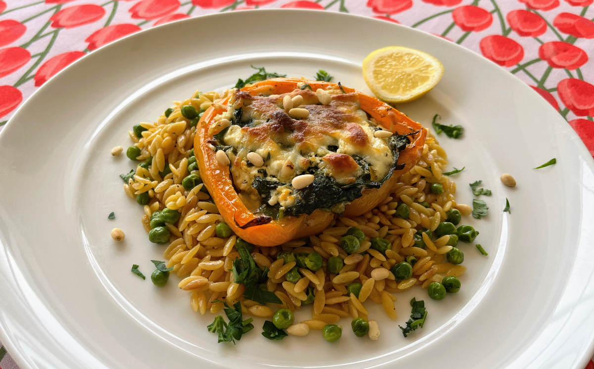 Spanakopita stuffed Peppers