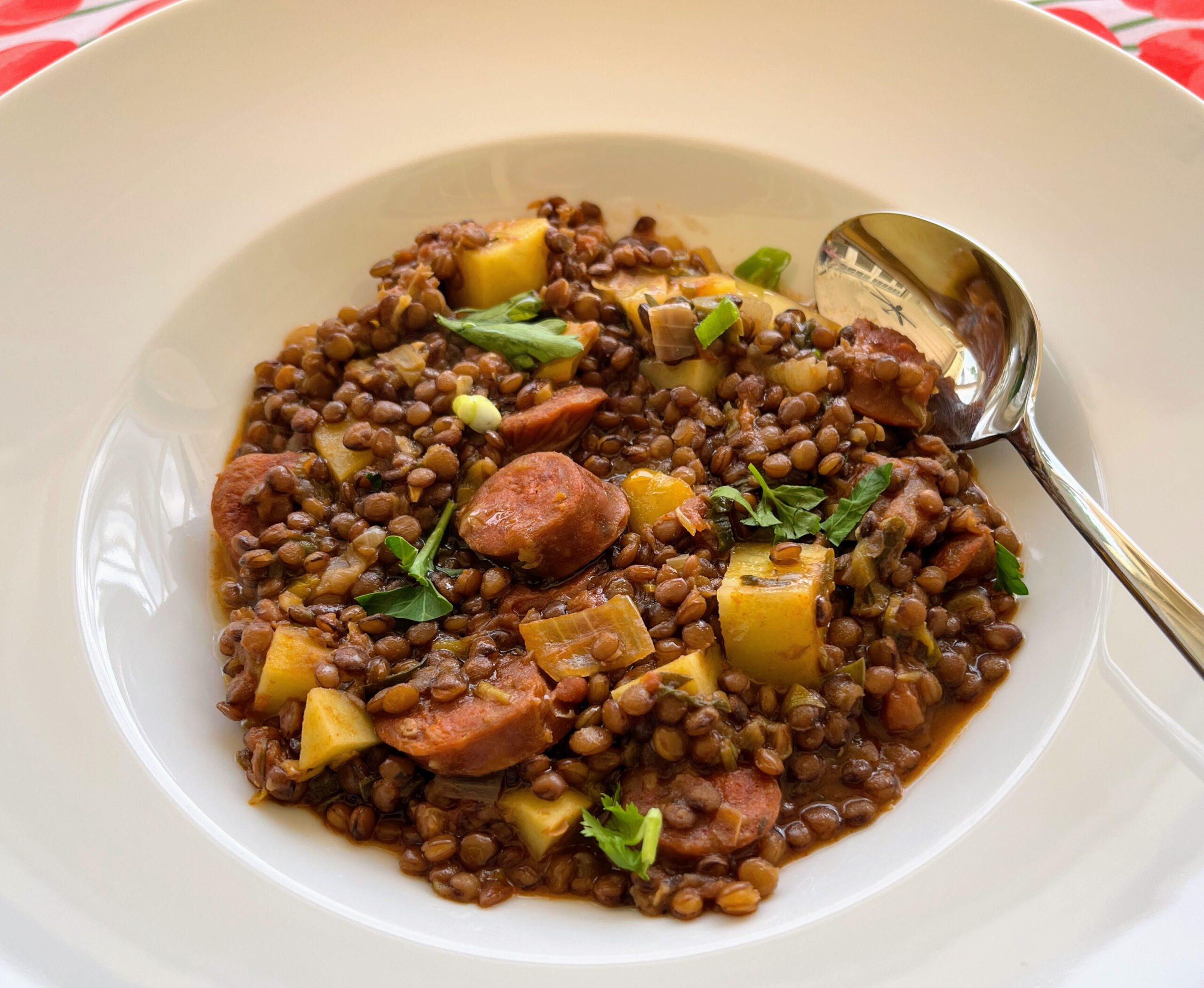 Spanish Lentil and Chorizo Stew