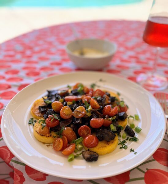 Roasted Mushrooms with Spicy Cherry Tomatoes