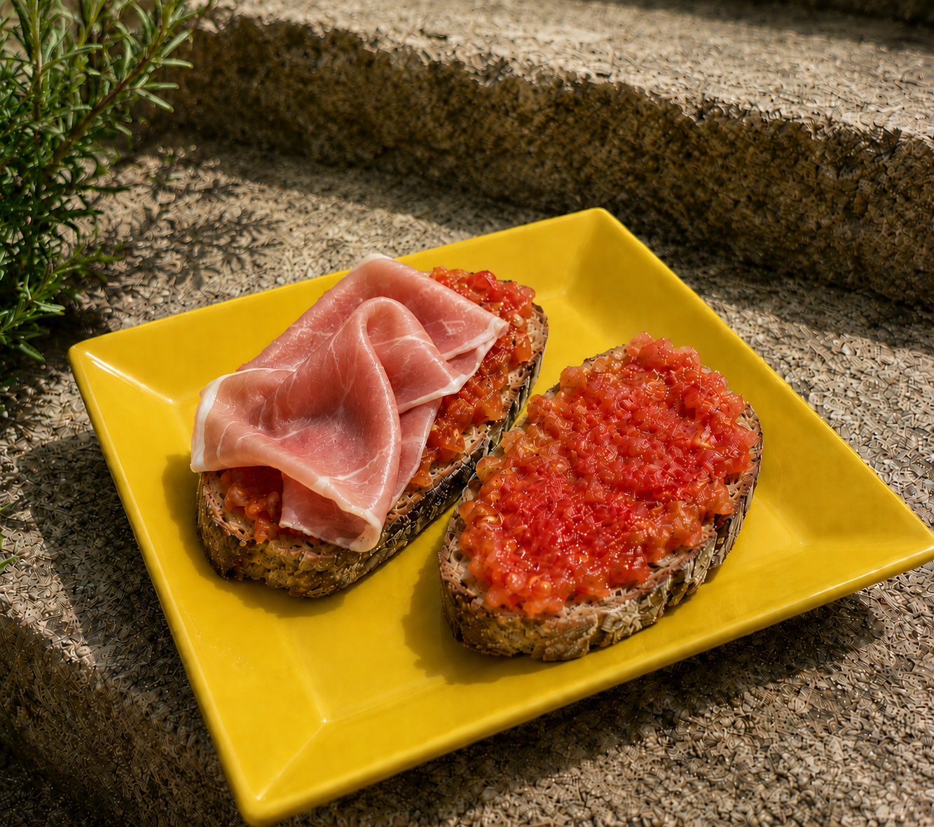 Pan con Tomate